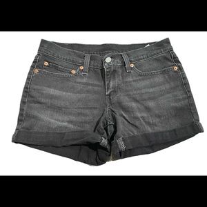 Levi's Black Denim Shorts